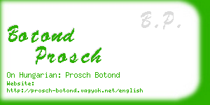 botond prosch business card